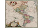 TOTIUS AMERICAE SEPENTRIONALIS ET MERIDIONALIS... JOHANNES BAPTISTA HOMAN, 1712