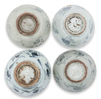A GROUP OF 15 SWATOW BLUE AND WHITE BOWLS