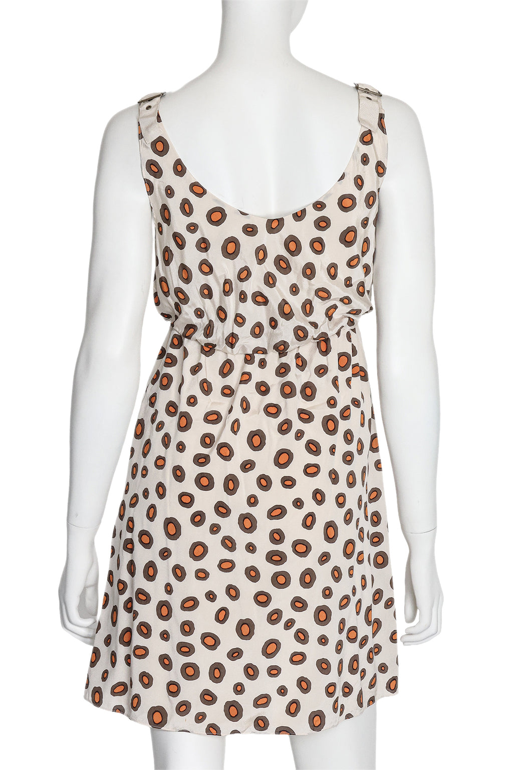 ALICE + OLIVIA - A SLEEVELESS POLKA DOT PRINT DRESS