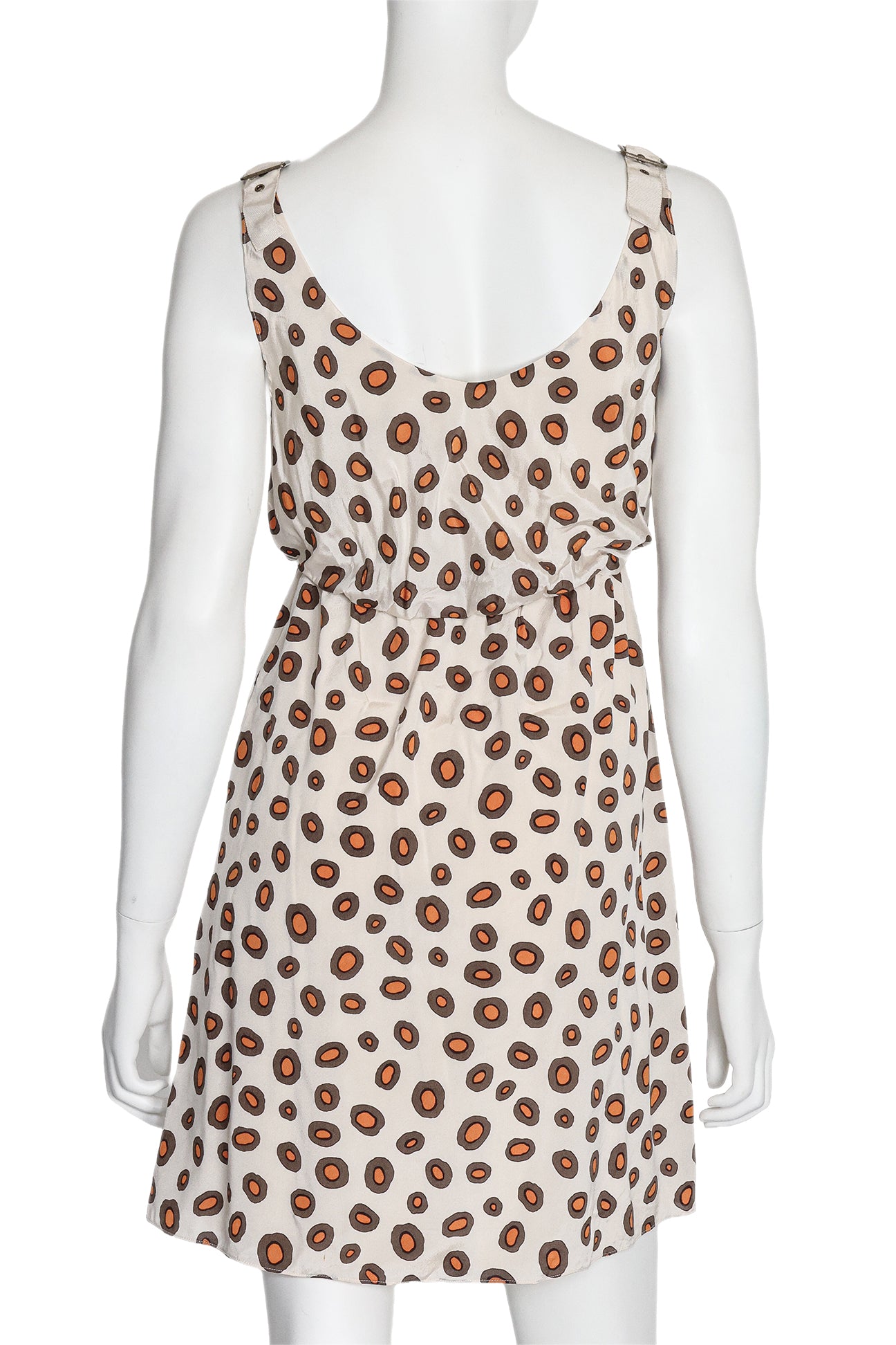 ALICE + OLIVIA - A SLEEVELESS POLKA DOT PRINT DRESS