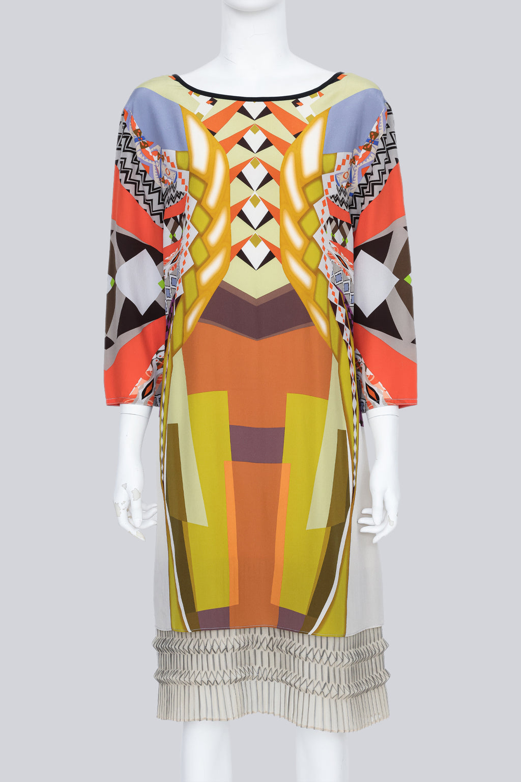 ETRO - A MULTI-PRINT SILK DRESS