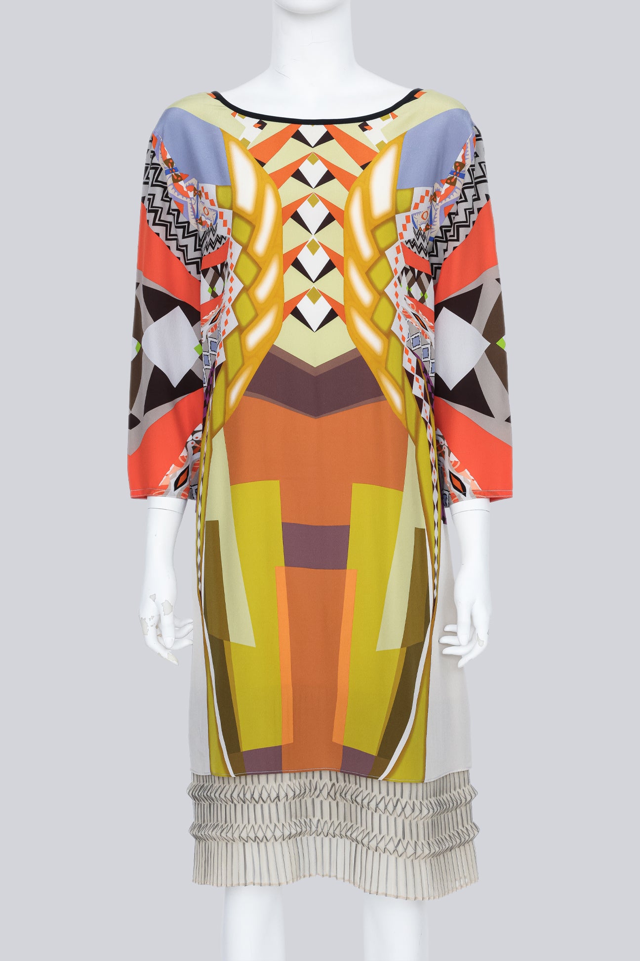 ETRO - A MULTI-PRINT SILK DRESS