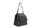 THE ROW - A BLACK LEATHER 'SIDEKICK' SHOULDER BAG