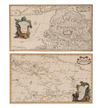 TWO EARLY HAND-COLOURED AND ENGRAVED MAPS OF TIBET, JEAN B. B. D'ANVILLE, 1737