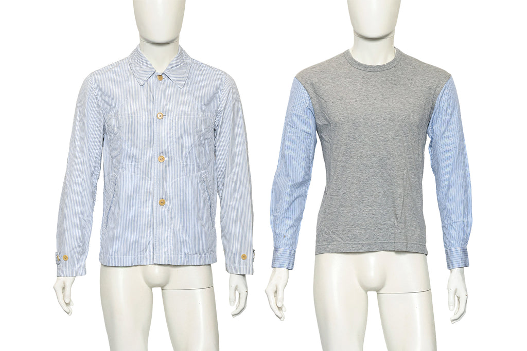 COMME DES GARCONS HOMME - TWO STRIPED SHIRTS