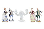 A GROUP OF FIVE WALLDORF PORCELAIN FIGURES