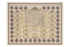 CARTE POUR L'INTELLIGENCE DE L'HISTOIRE DE LORRAINE... HENRI ABRAHAM CHATELAIN, 1705-1739