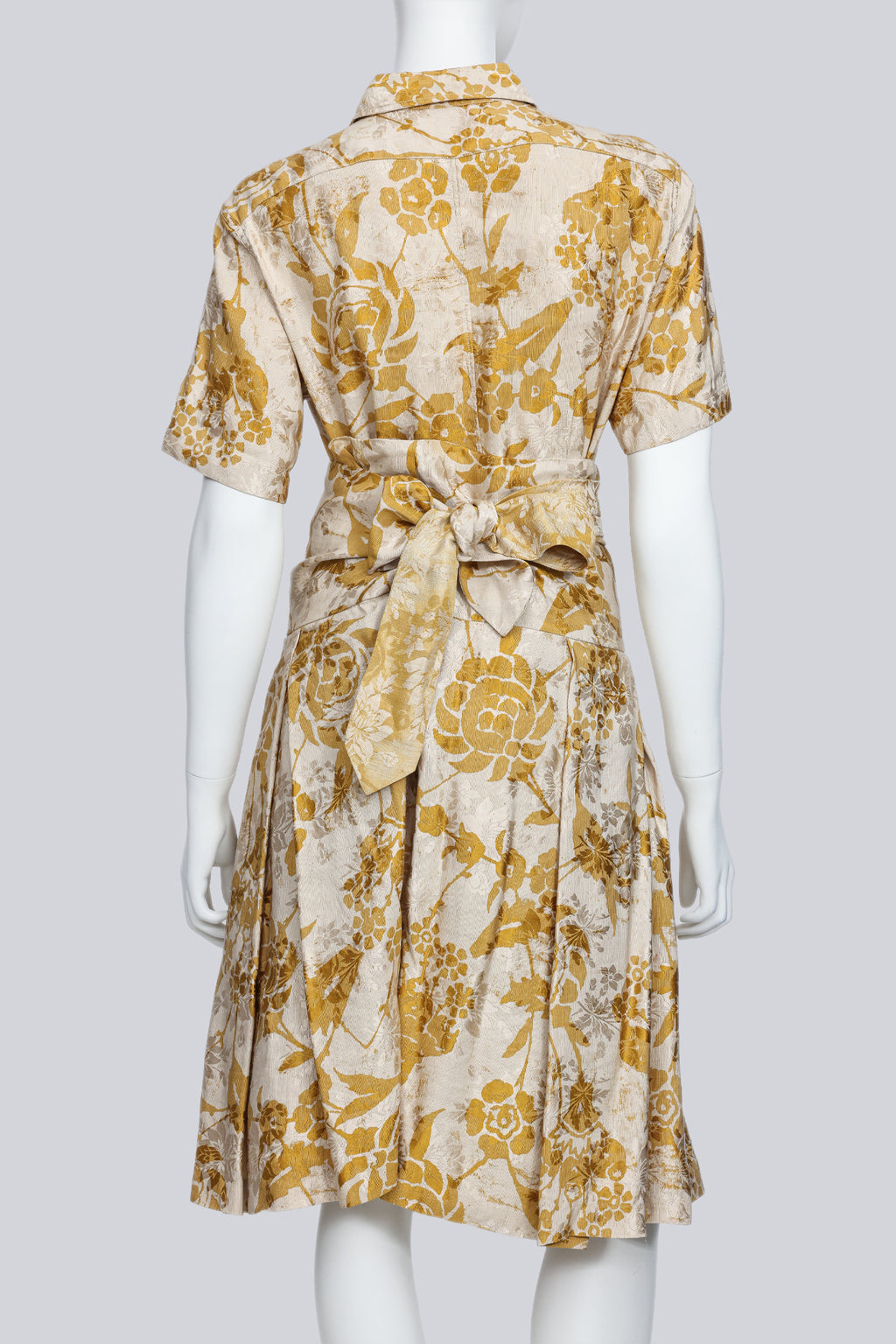 DRIES VAN NOTEN - A YELLOW FLORAL PRINT ENSEMBLE