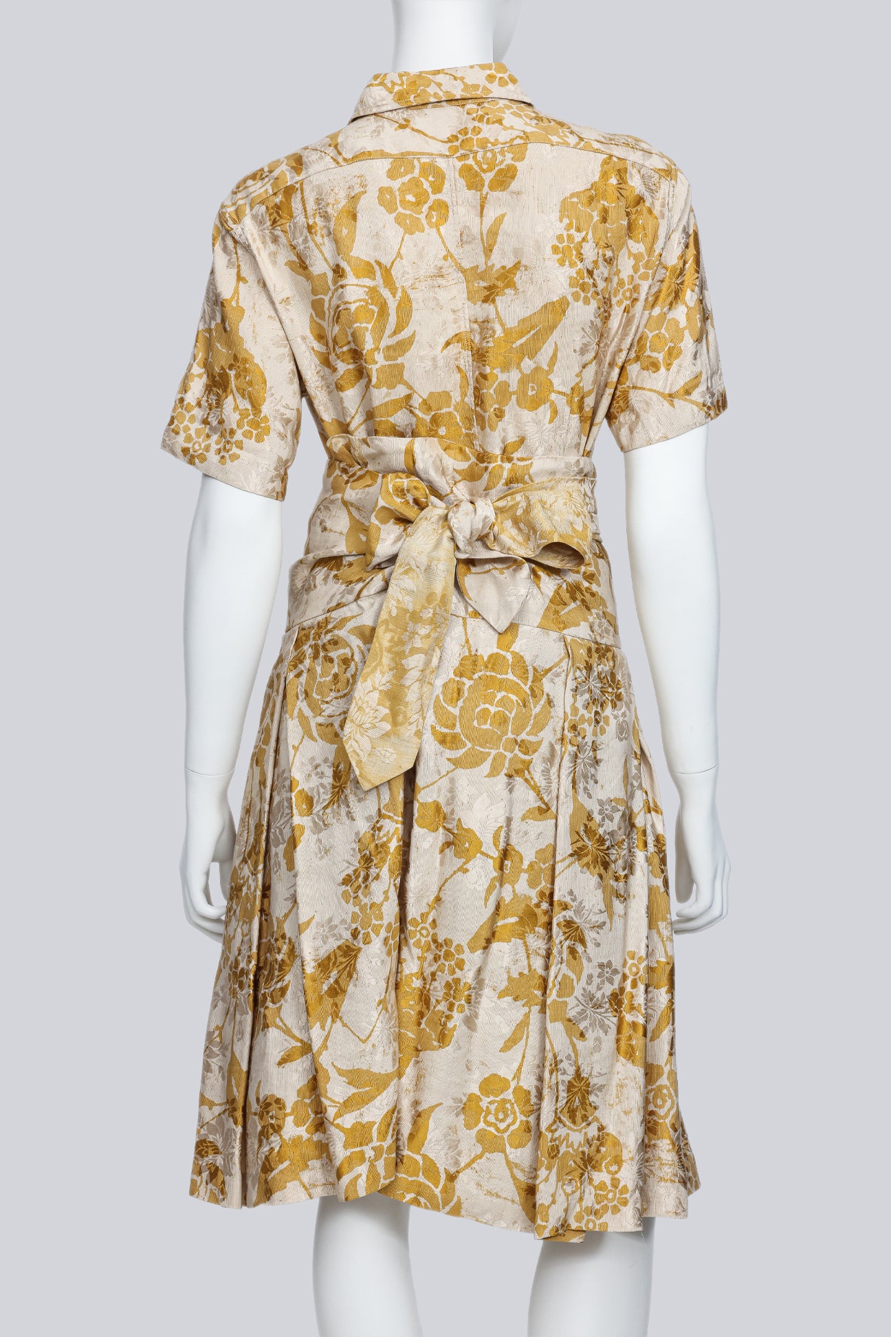 DRIES VAN NOTEN - A YELLOW FLORAL PRINT ENSEMBLE