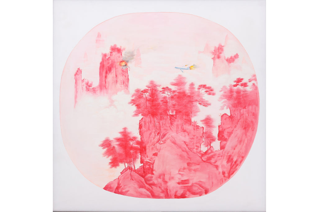 GUO WEN (CHINESE, B. 1982) - MOUNTAIN ON FIRE NO. 8