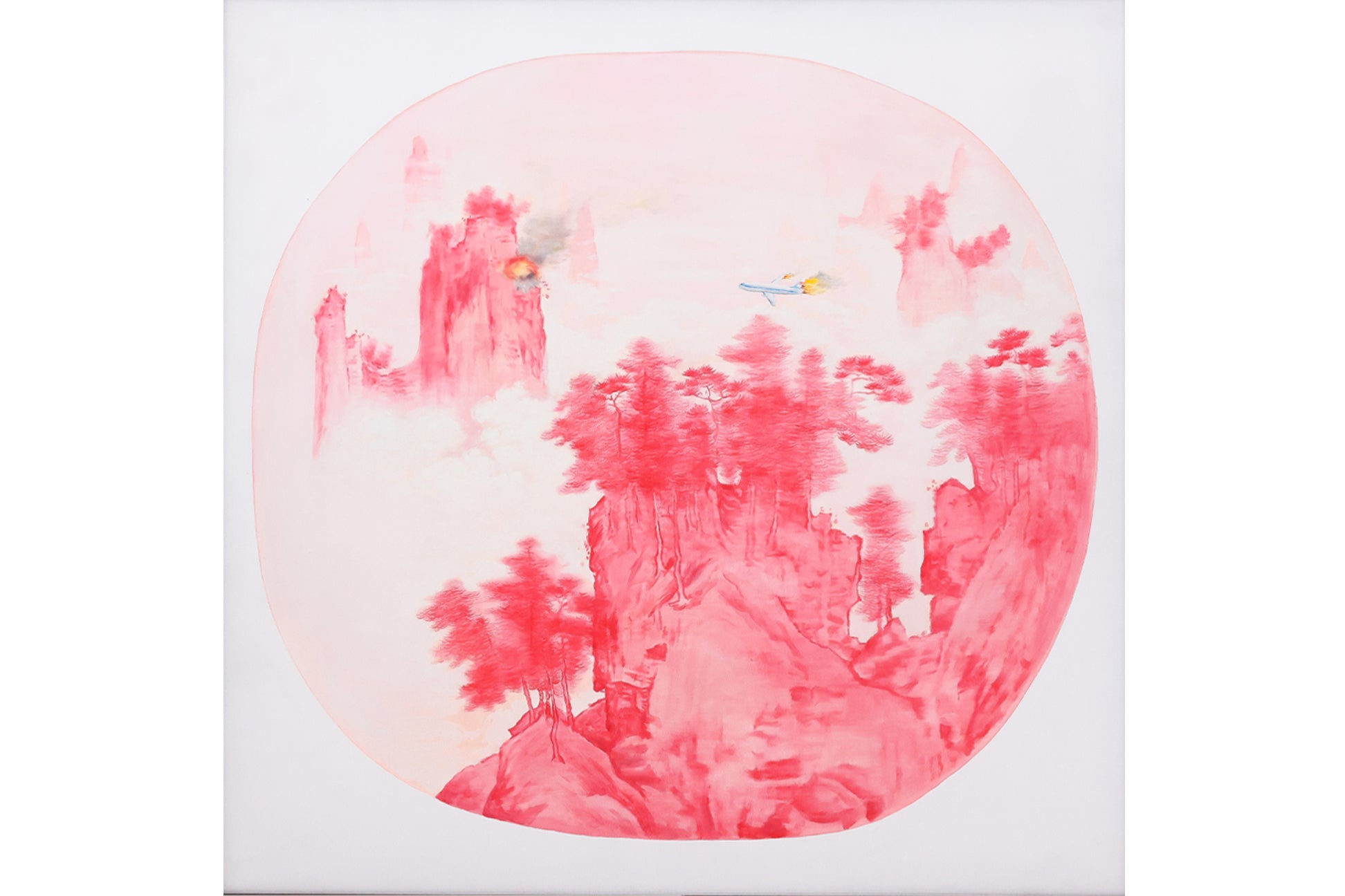 GUO WEN (CHINESE, B. 1982) - MOUNTAIN ON FIRE NO. 8