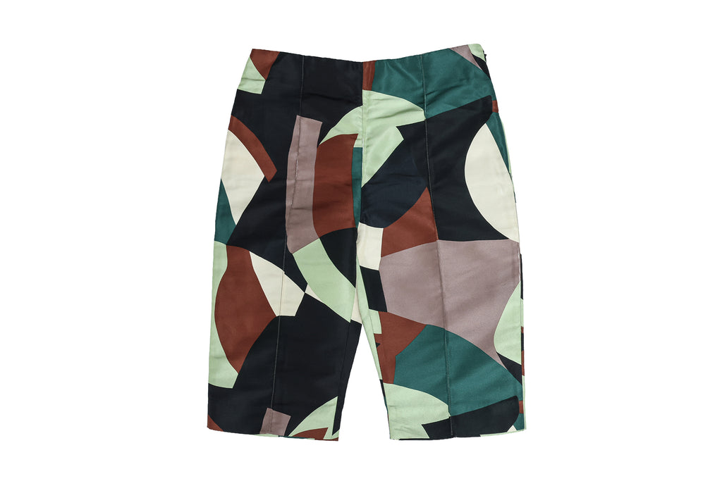 MARNI - A PAIR OF MULTICOLOURED ABSTRACT PRINT TROUSERS