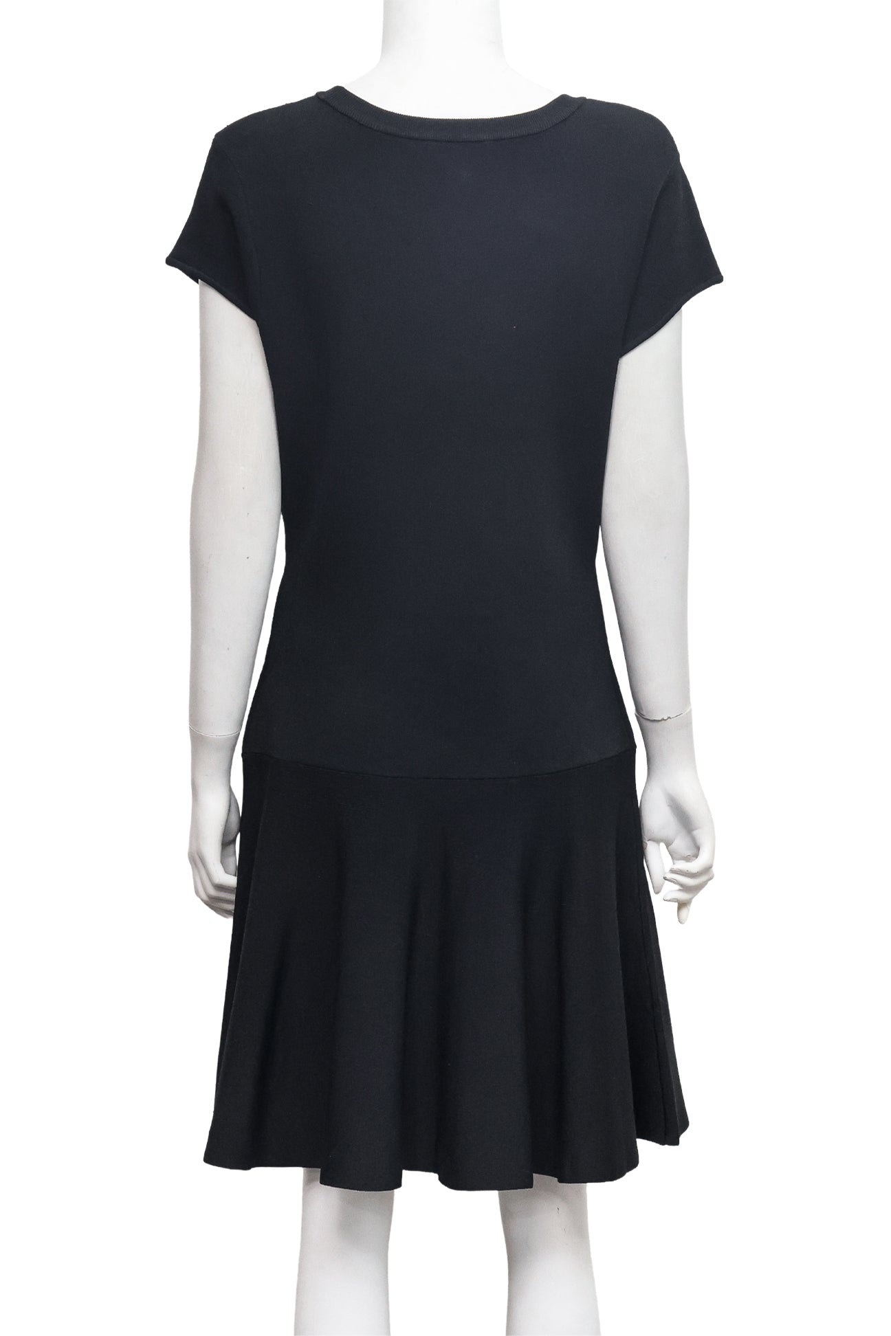 DIANE VON FURSTENBERG - A BLACK 'RENEE EMBELLISHED' DRESS