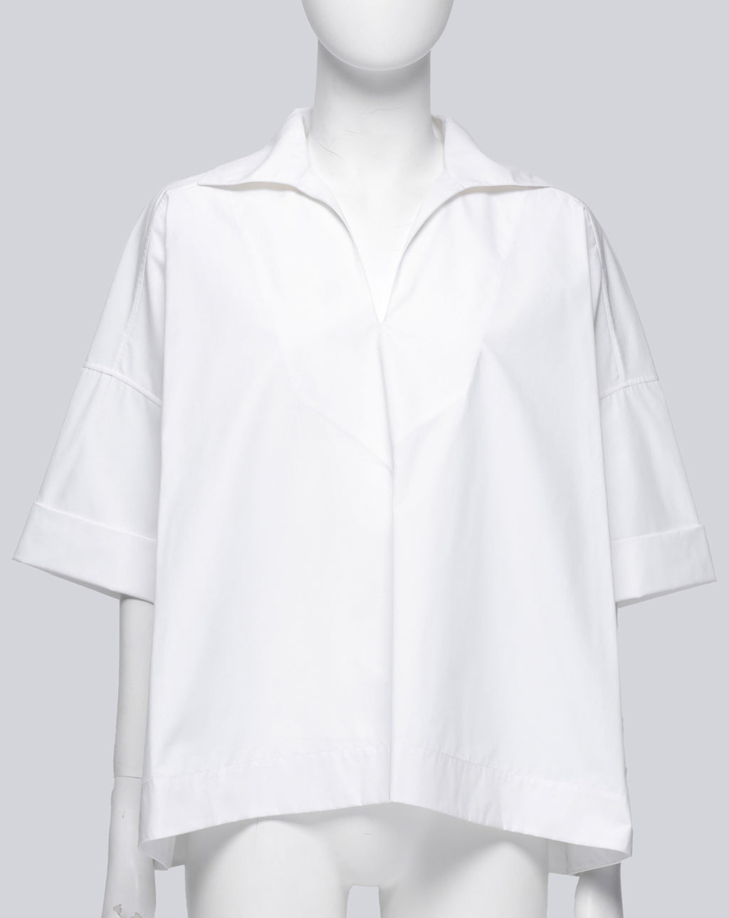 BALENCIAGA - A WHITE COLLARED SHIRT