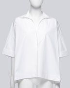 BALENCIAGA - A WHITE COLLARED SHIRT