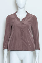 MARNI - A TAUPE BUTTONED BLOUSE