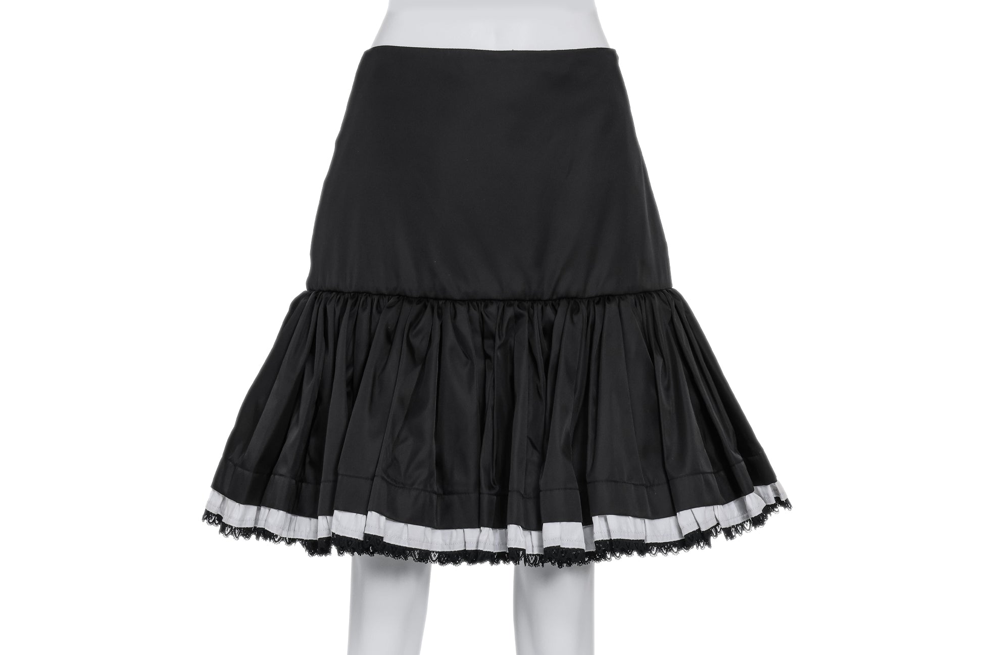 PRADA - A BLACK RUFFLED SKIRT
