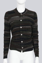 JUNYA WATANABE COMME DES GARCONS - A 2010 CAMO STRIPED CARDIGAN