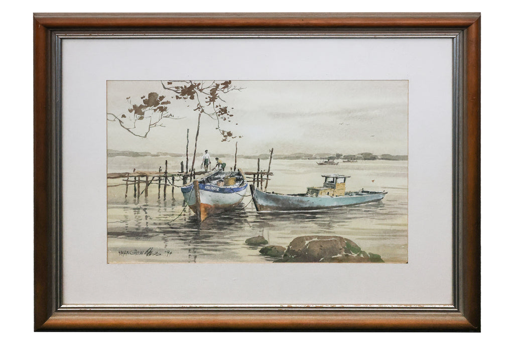 WONG KHEAN CHOON (MALAYSIAN, B. 1942) - JETTY SCENE