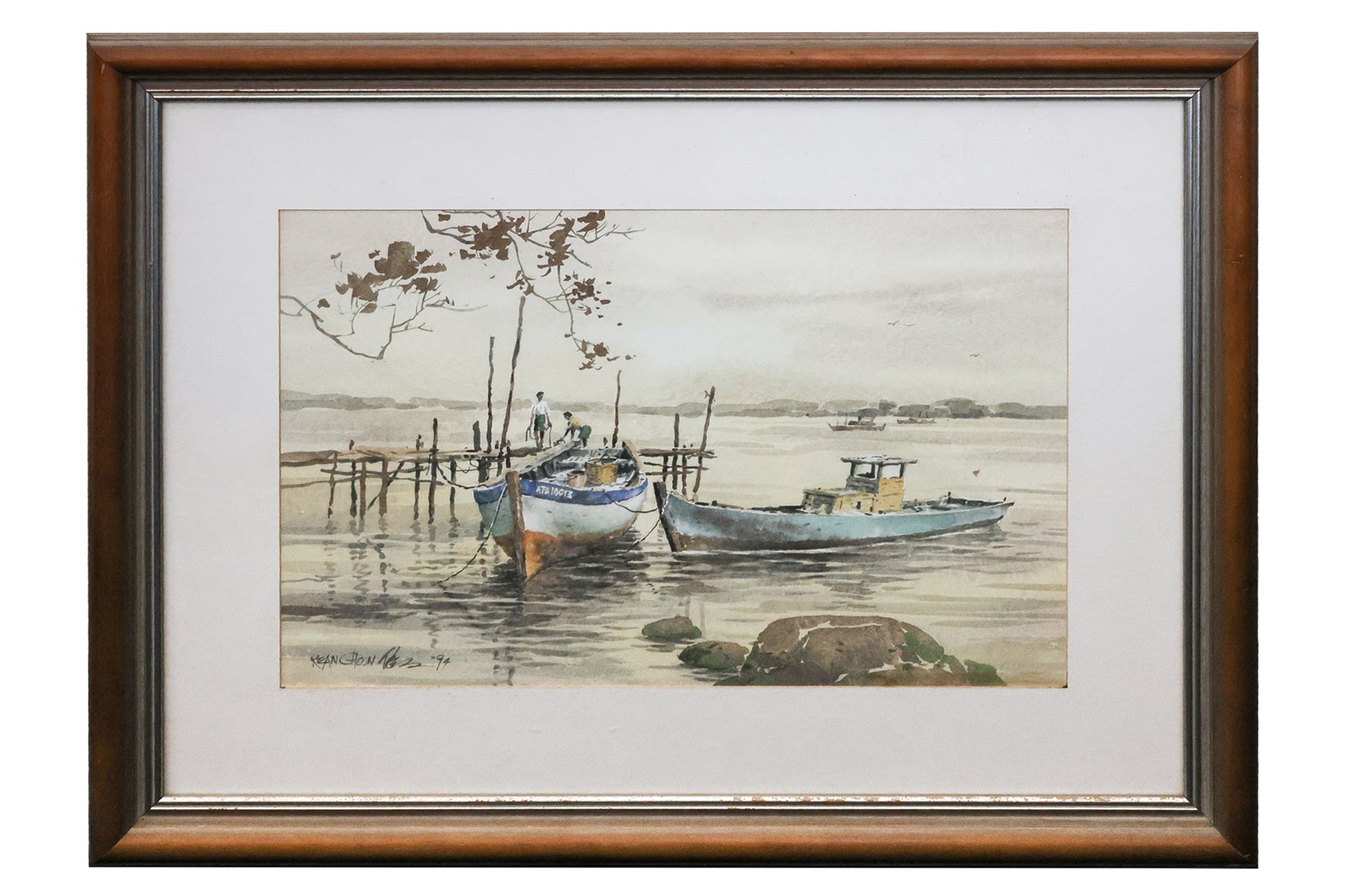 WONG KHEAN CHOON (MALAYSIAN, B. 1942) - JETTY SCENE