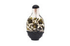 AN OVERLAY GLASS 'BIRD AND FLOWER' SNUFF BOTTLE