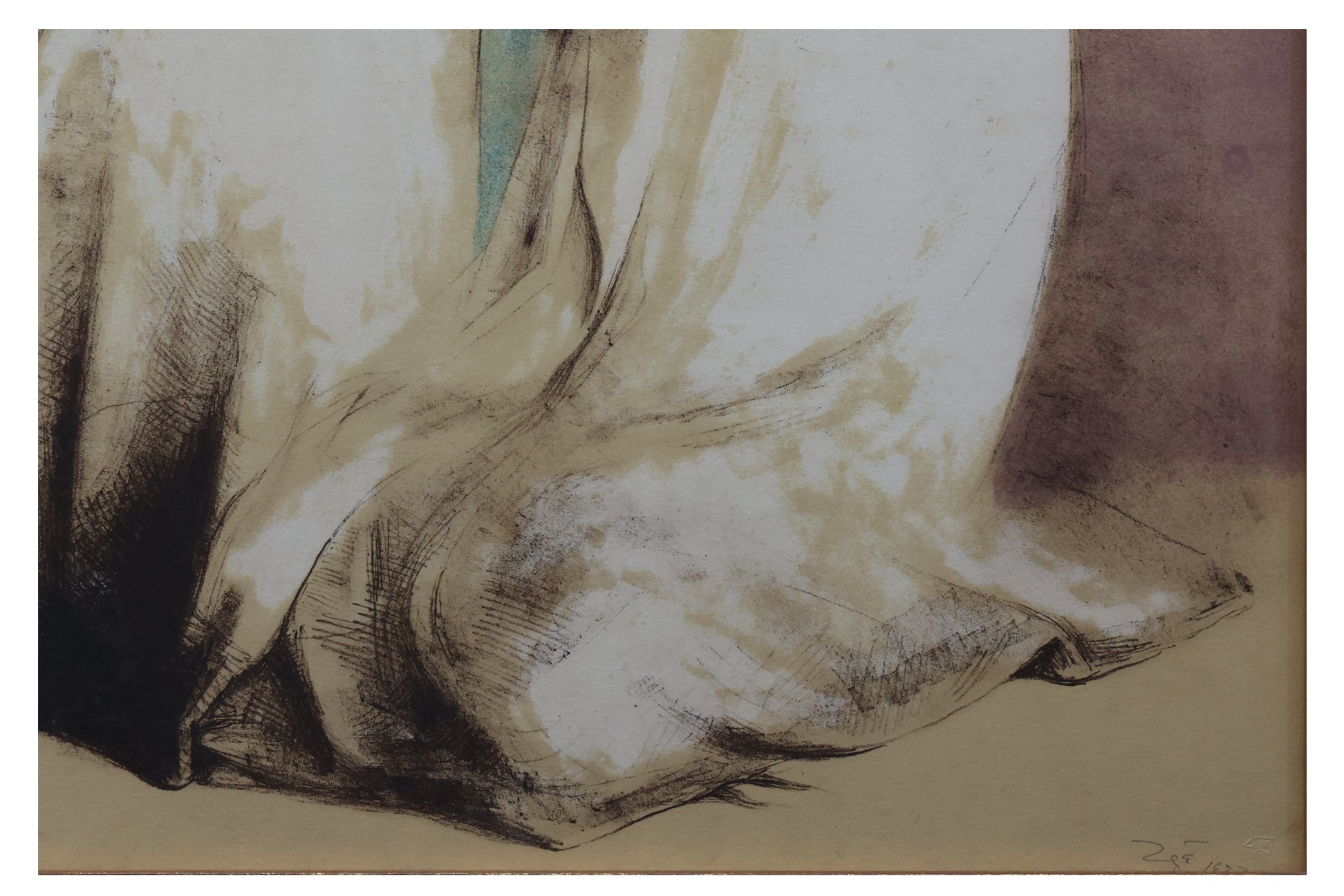 FRANCSCO ZUNIGA (MEXICAN 1912-1998) -'DOS MUJUERES CON REBOZOS, SENTADOS'