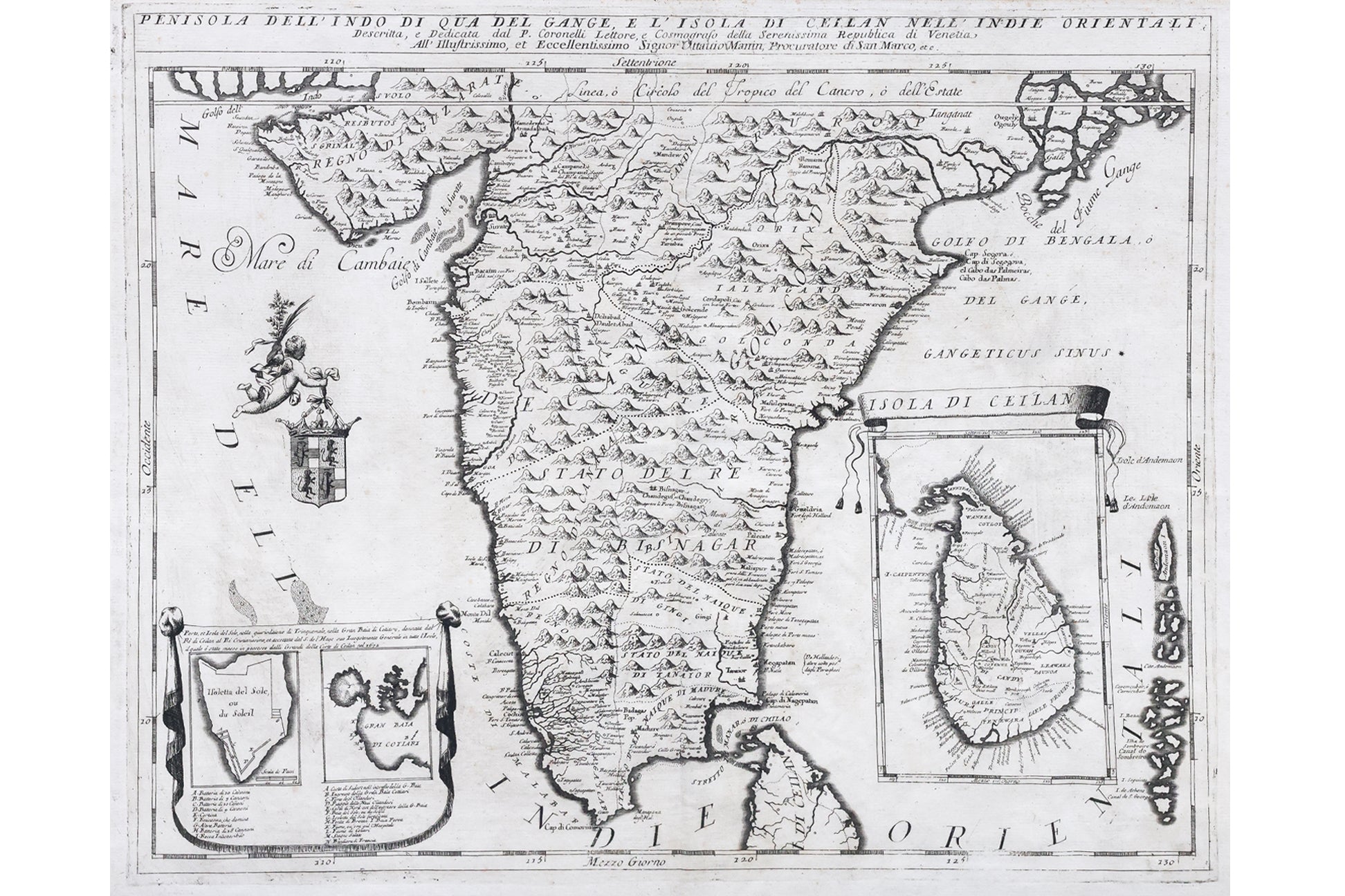 TWO ITALIAN MAPS OF INDIA (1691/1692)