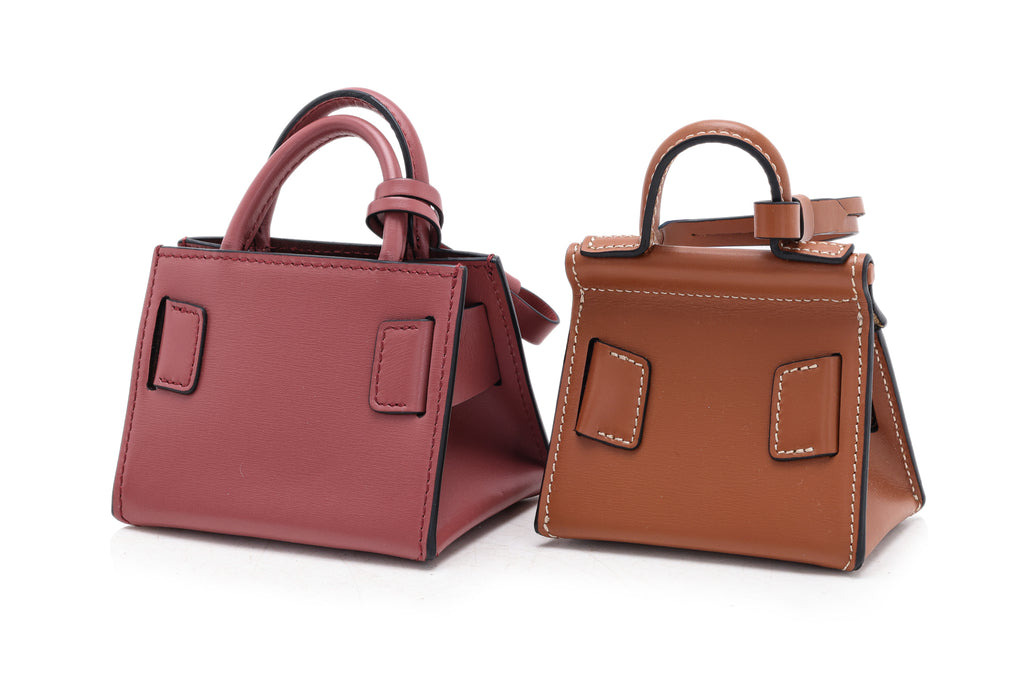 BOYY - A PAIR OF MINI LEATHER BAG CHARMS