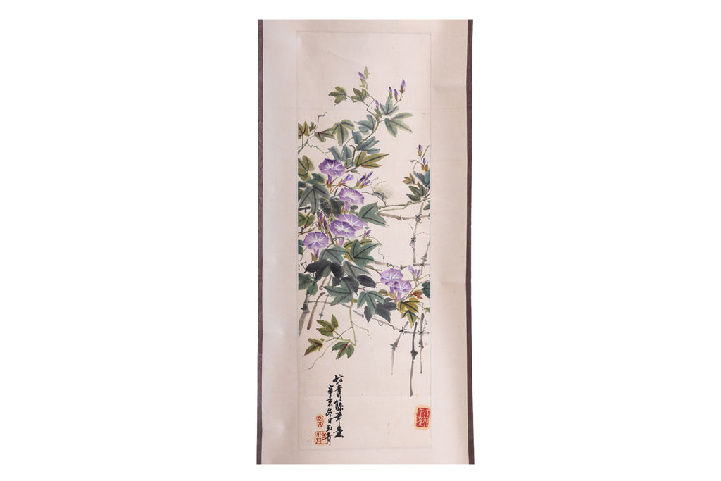 CHINESE SCHOOL (20TH CENTURY) - INSECTS AND FLOWERS