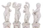 A GROUP OF SIX HUTSCHENREUTHER PORCELAIN FIGURES OF CHERUBS