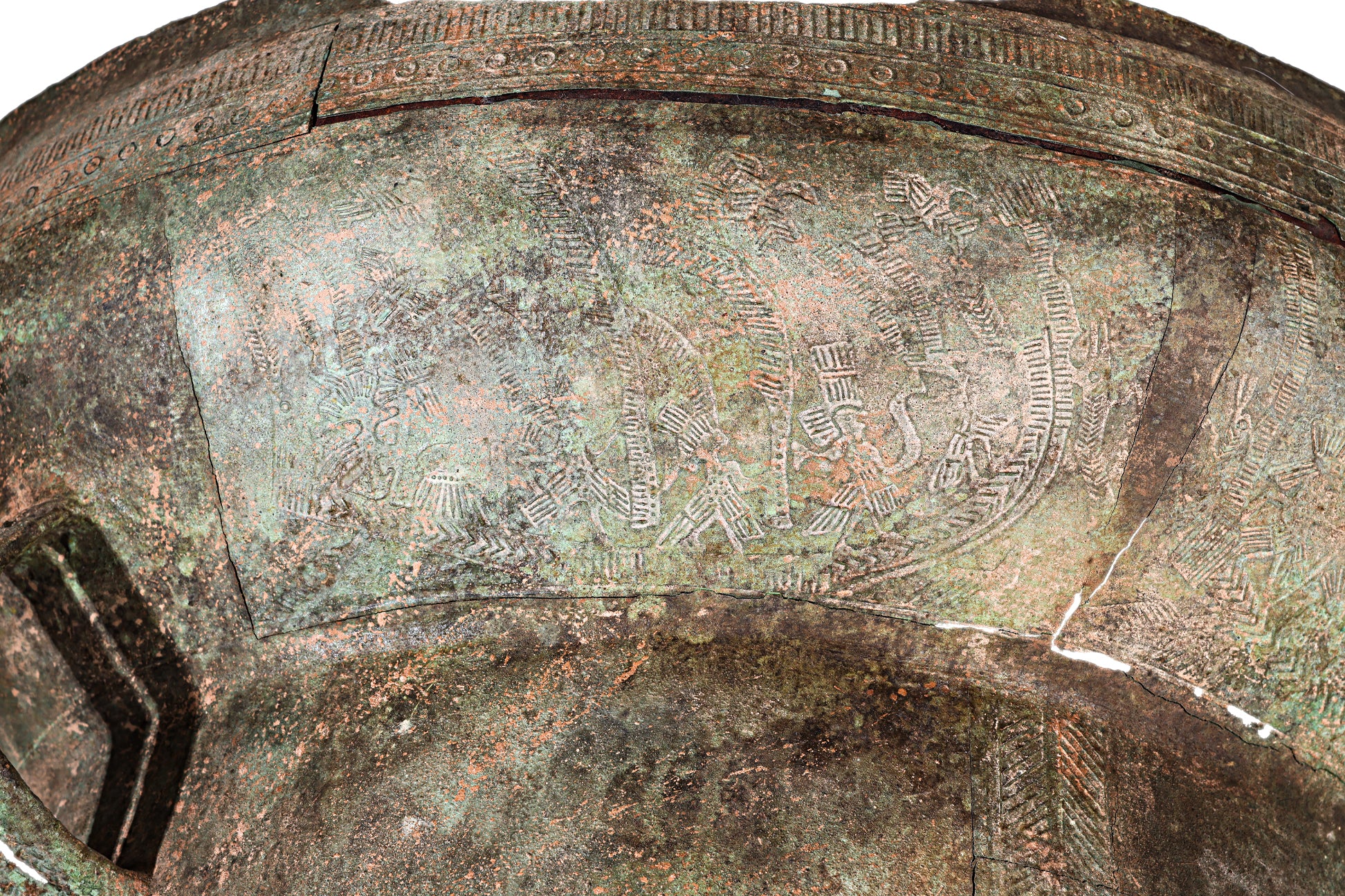 A LARGE VIETNAMESE BRONZE RAIN DRUM