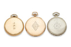 A GROUP OF THREE ART DECO WALTHAM POCKET WATCHES