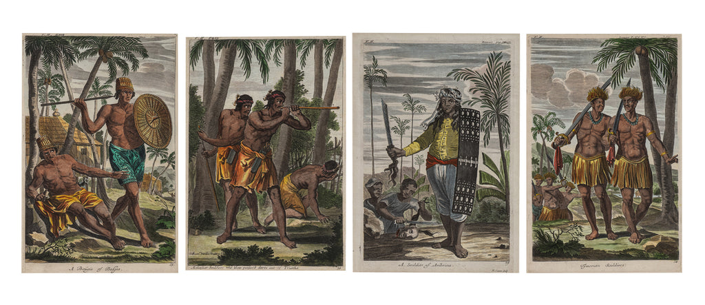 A GROUP OF FOUR INDONESIAN ETHNOGRAPHIC ENGRAVINGS, JOHAN NIEUHOFF, 1732