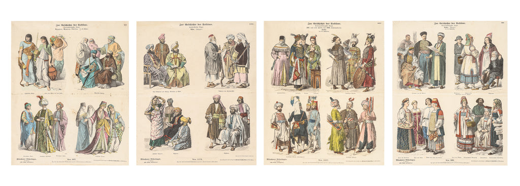 A GROUP OF FOUR COSTUME ENGRAVINGS, 1905