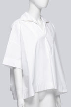 BALENCIAGA - A WHITE COLLARED SHIRT