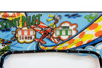 A MIDWAY 'STUNT PILOT' ARCADE MACHINE UPPER GLASS PANEL
