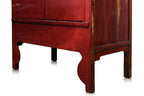 A CHINESE RED LACQUER WEDDING CABINET