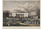 COURS D'UNE PAGODE, PALAIS DU GOUVERNEUR, MARCHE DE PONDICHERY, SIGISMOND HIMELEY, 1835