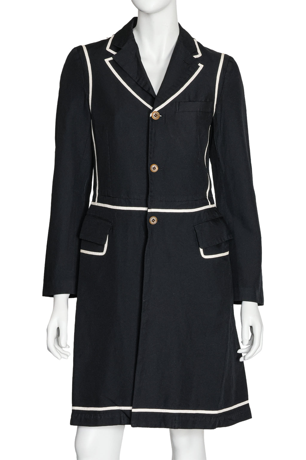 COMME DES GARÇONS - A COAT WITH CONTRAST TRIM, 2017