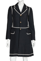 COMME DES GARÇONS - A COAT WITH CONTRAST TRIM, 2017
