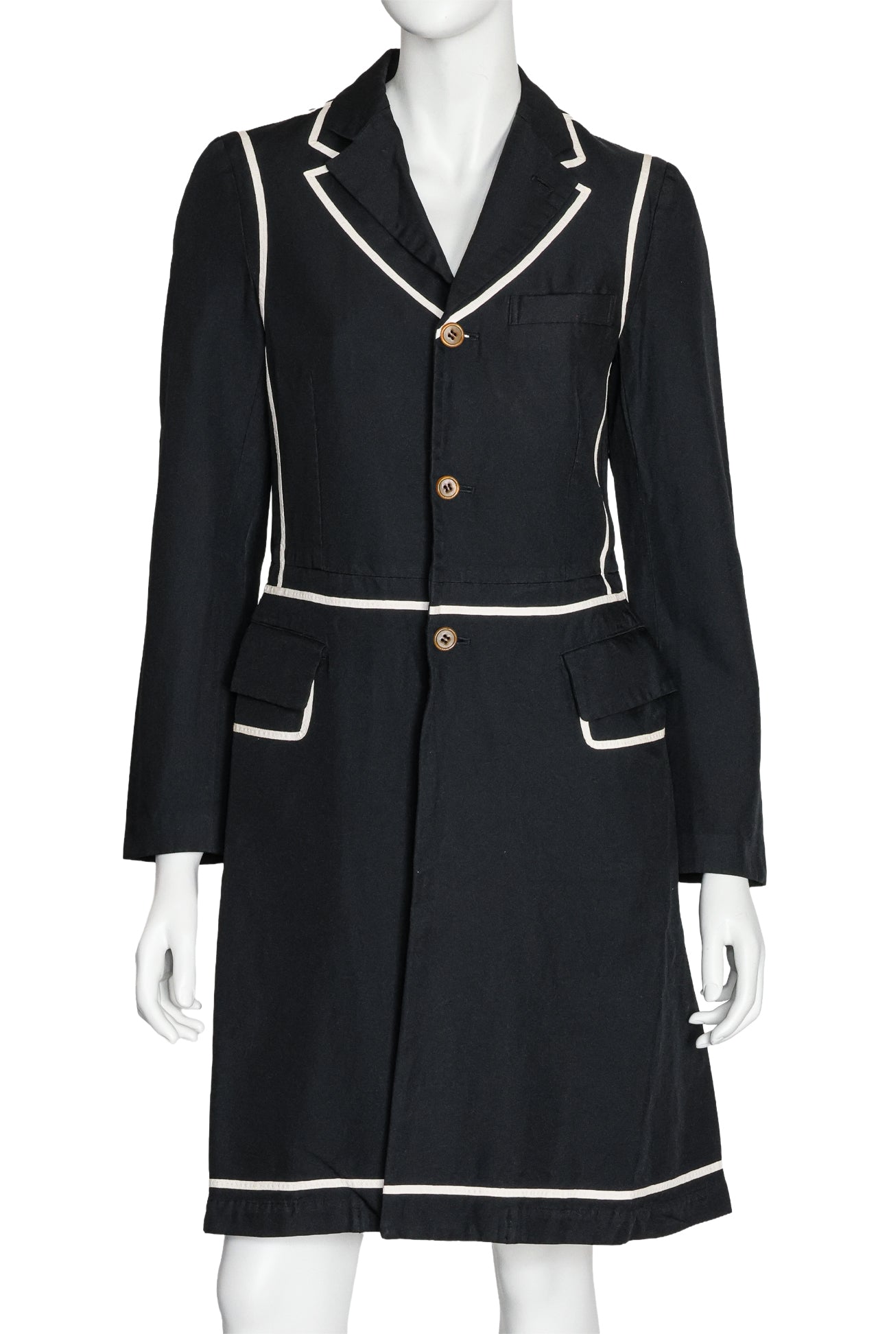 COMME DES GARÇONS - A COAT WITH CONTRAST TRIM, 2017