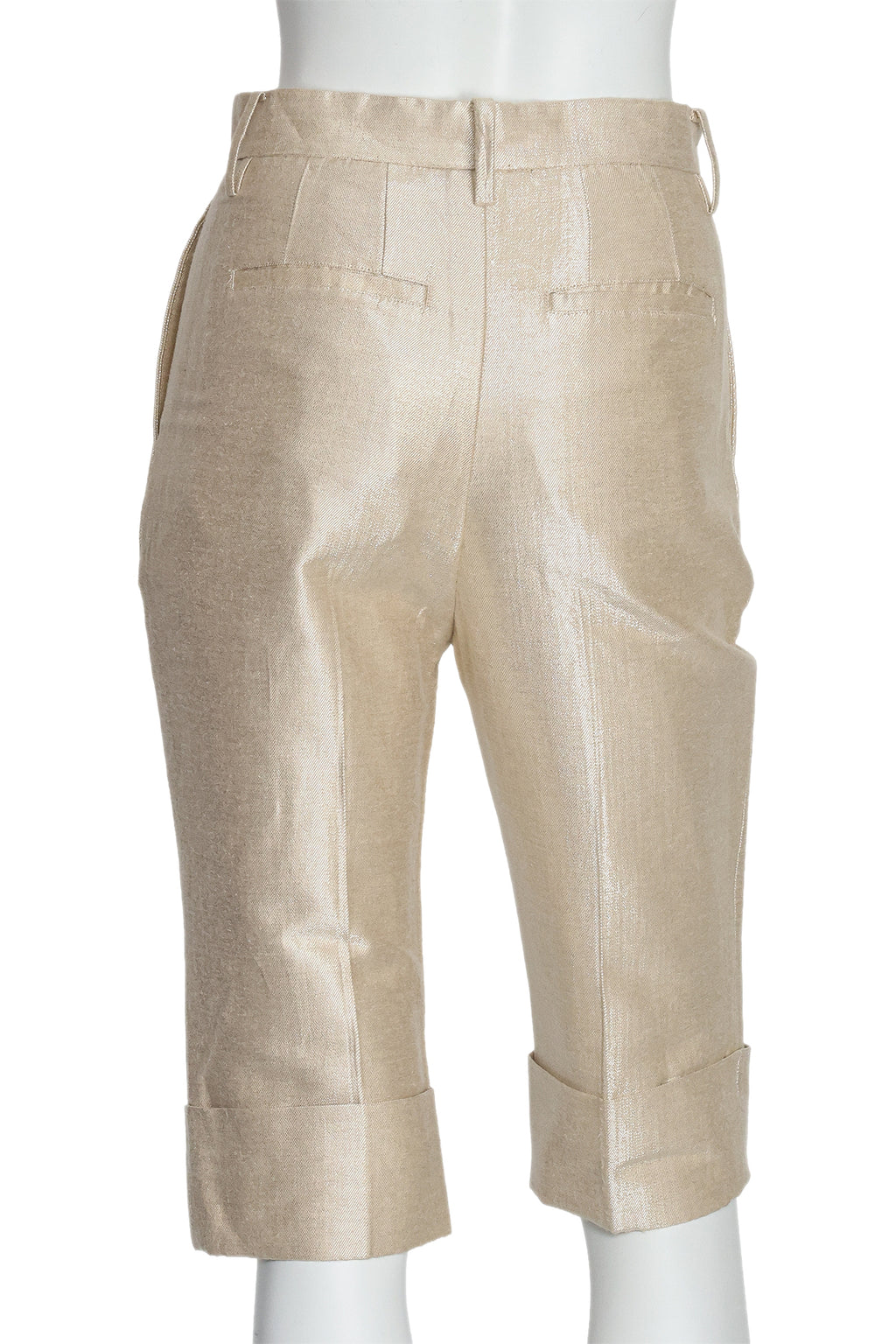 TSUMORI CHISATO - A PAIR OF GOLD-TONE CAPRIS
