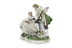 AN UNTERWEISSBACH FIGURAL PORCELAIN GROUP OF A COURTING COUPLE