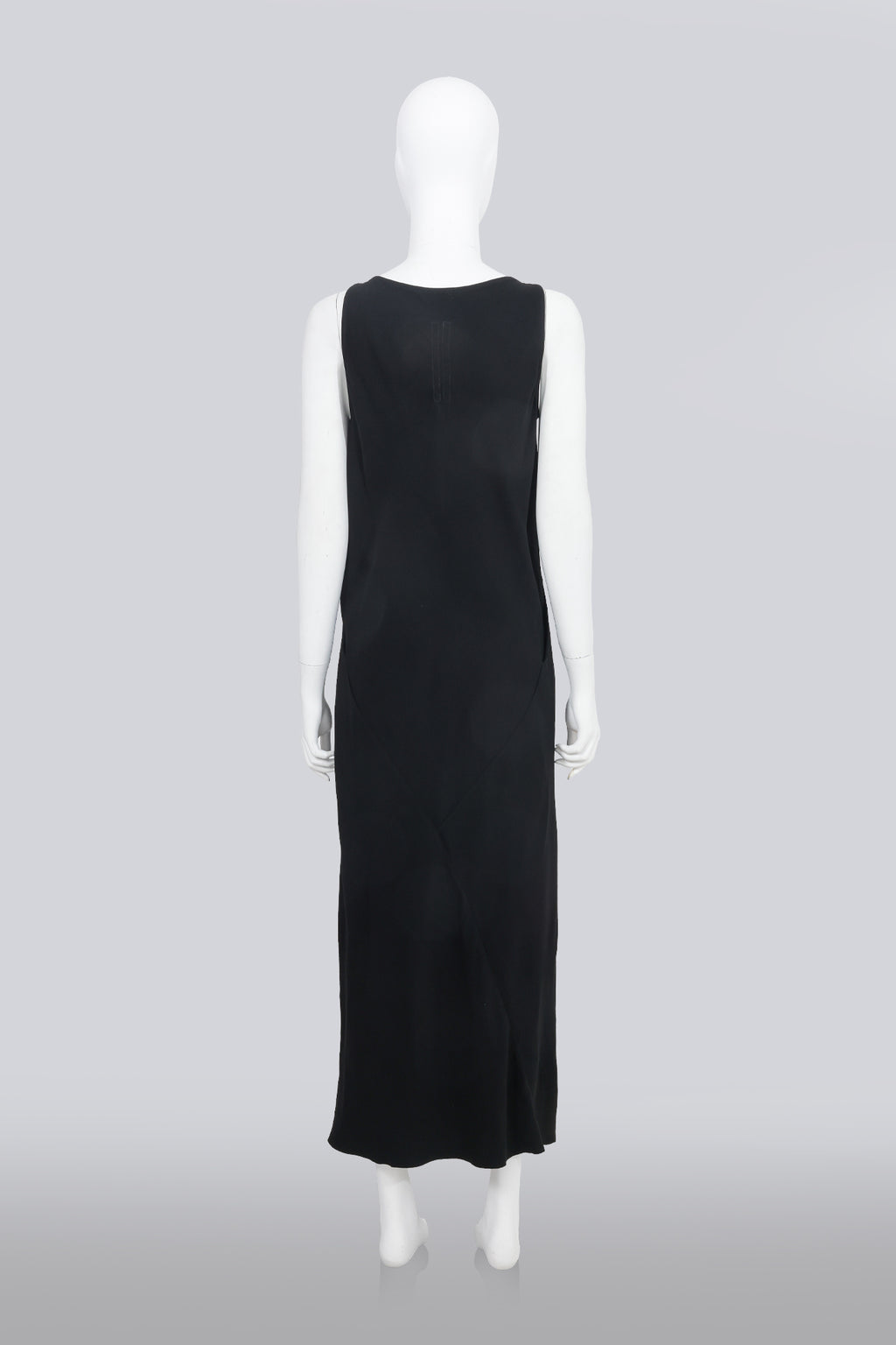 RICK OWENS - 'DIRT' COLLECTION BLACK MAXI DRESS