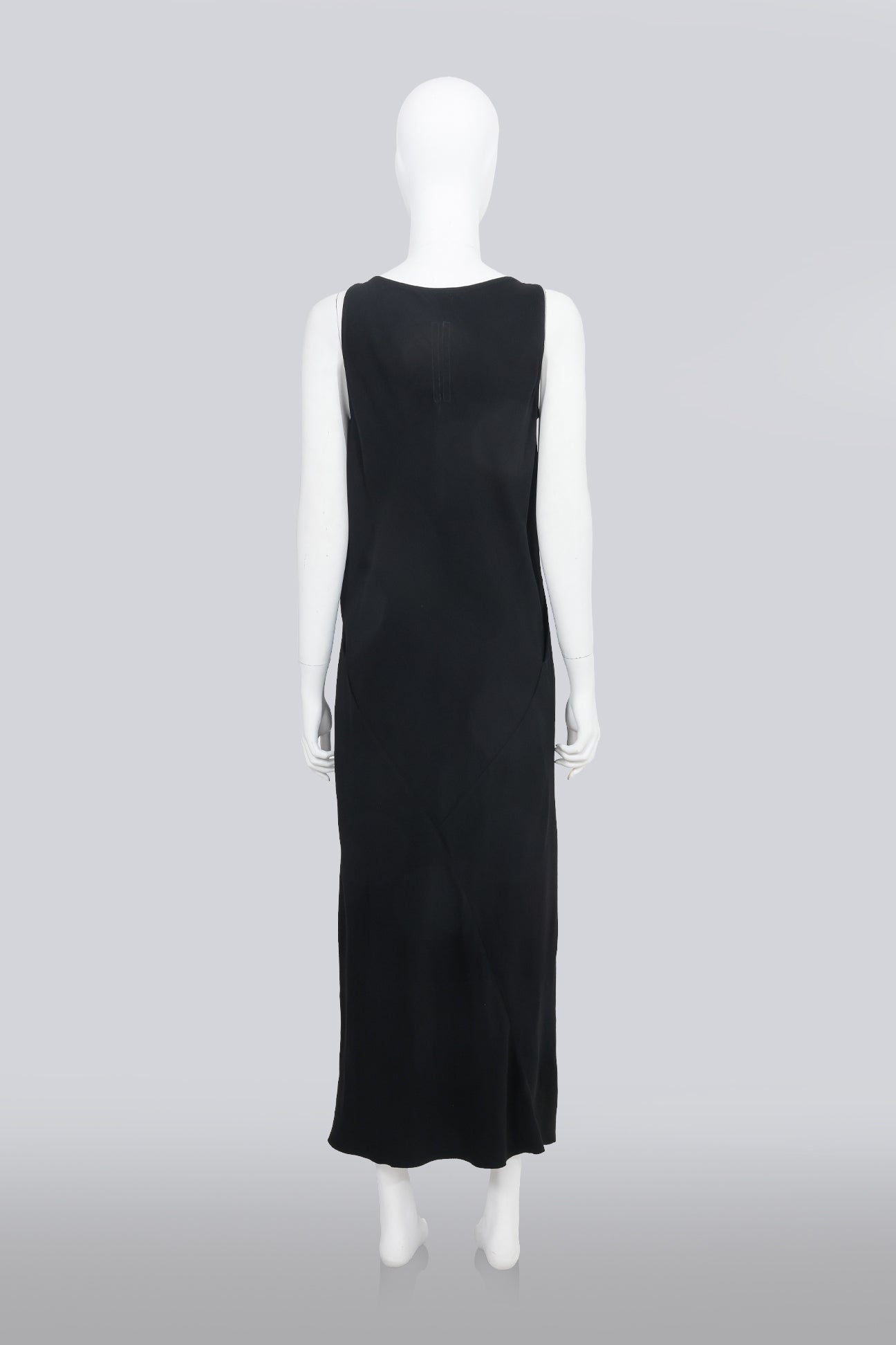 RICK OWENS - 'DIRT' COLLECTION BLACK MAXI DRESS