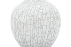 A CRACKLE-GLAZED PORCELAIN BOTTLE VASE