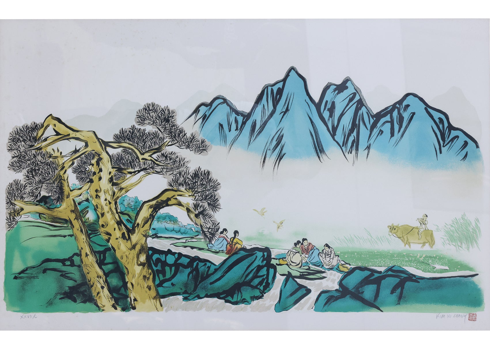 KIM KI CHANG (KOREAN, 1913-2001) LANDSCAPE