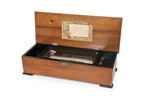 A SWISS CYLINDER MUSIC BOX