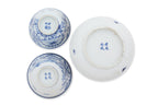 A GROUP OF SIX BLUE AND WHITE PORCELAIN WARES