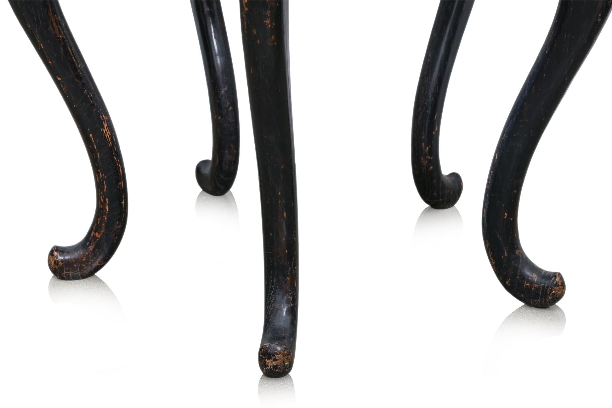 A MARBLE INSET ELM CIRCULAR OCCASIONAL TABLE